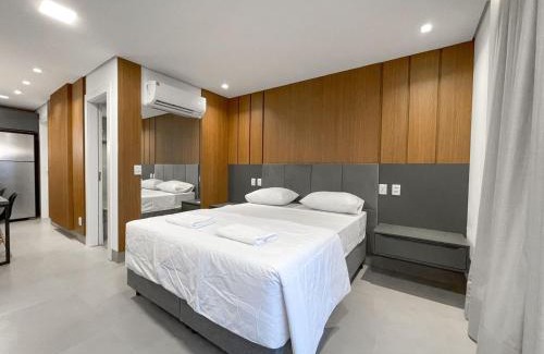 Santa Fe Apartment | Flat Moderno e Amplo ao Lado do Shopping CG