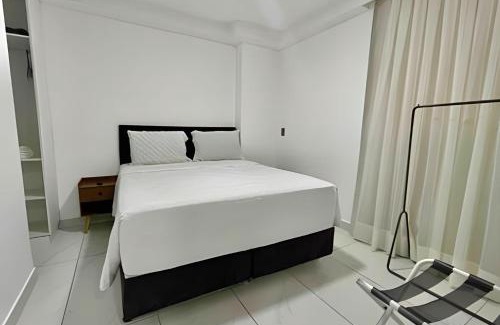 Jardim Oceania Apartment | Flat pé na areia c/vista 406B Branco Haus -MyFlats