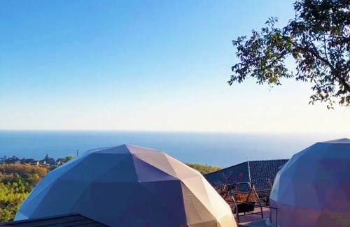 Futo Cabin | For 4 people 7m dome tent C overlooking Sagami B/Ito Shizuoka