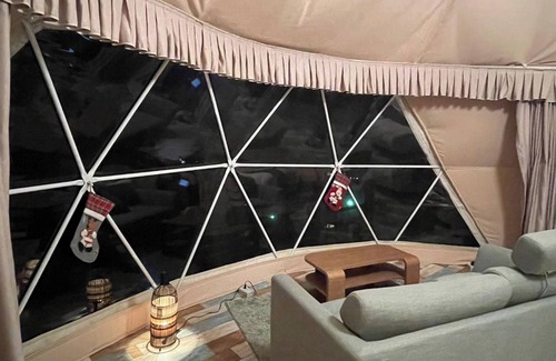 Futo Cabin | For 4 people Premium Dome 6m Tent F with shower/Ito Shizuoka