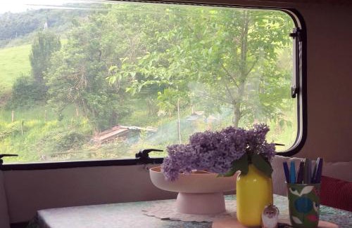 Roquefort-les-Cascades House | Gîte Aurinko : caravane avec bain nordique