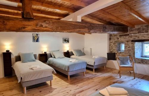 Saint-Denis-sur-Coise House | Gîte spacieux avec spa et jardin à Saint-Denis-sur-Coise, jusqu'à 10 personnes - FR-1-496-358