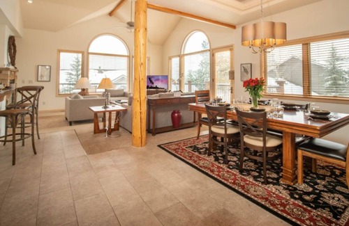 Stanley Hills Condo | Gather around the fire w/ friends, family in spacious condo w/ hot tub! #330