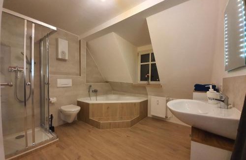 Wolmirstedt Apartment | Gemütliche Dachwohnung mit kleiner oder großer Dachterrasse nebeneinander