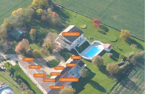 Saint-Pierre-d'Amilly House | Gite 3: Hollyhocks for 2 people in an area of 6 gîtes