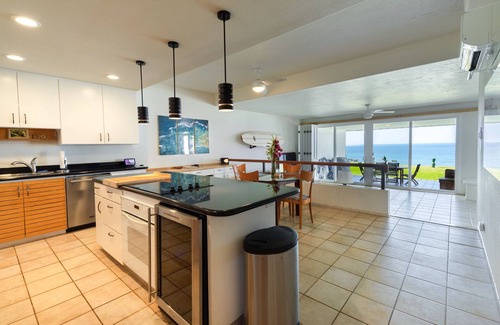 Princeville Condo | Glorious ocean and Bali Hai views from this ground floor, air conditioned home
