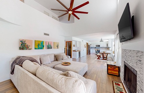 Canada Hills Golf Course House | Golf-course-front home with private pool, hot tub, terrace & mountain view