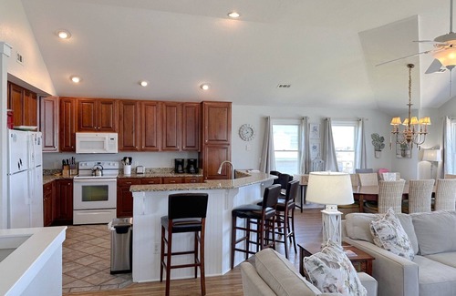 South Nags Head House | Gone Coastal: Private Pool, Hot Tub, Ocean and Sunset Views!