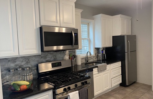 Weehawken Apartment | Gorgeous 2BR w/NYC Skyline Views, Huge Patio & Easy 10-Minute Commute!