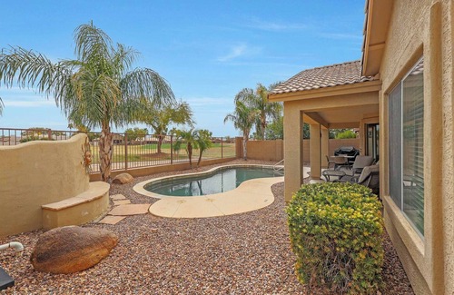 Villages At Queen Creek House | Gorgeous 4 bedroom, 2 bath house with a HEATED pool, hole 6 !