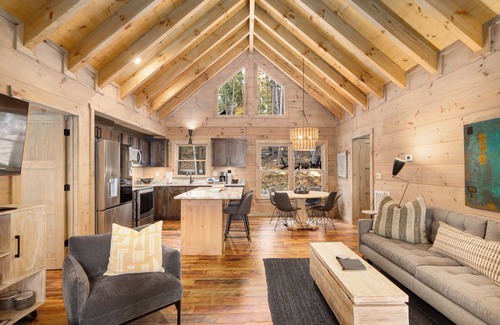 Cherry Log Cabin | Gorgeous CANOPY - Privacy, Views, Hot Tub, Fireplace, btwn Blue Ridge & Ellijay!