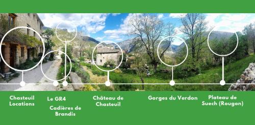 Castellane Bed & Breakfast | Gorges du Verdon - Chambres d'Hotes des arches - Cadre magnifique,