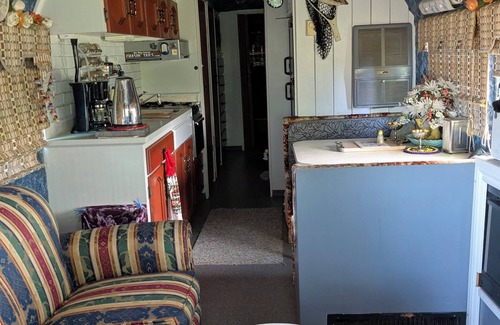 West Central Saskatchewan House | Grayhound RV bus at Vicki's EAL and Photography. Equine assistant learning.