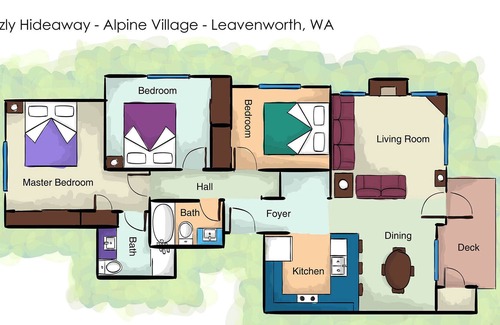 Downtown Leavenworth Condo | Grizzly Hideaway In Leavenworth - Walk To Everything