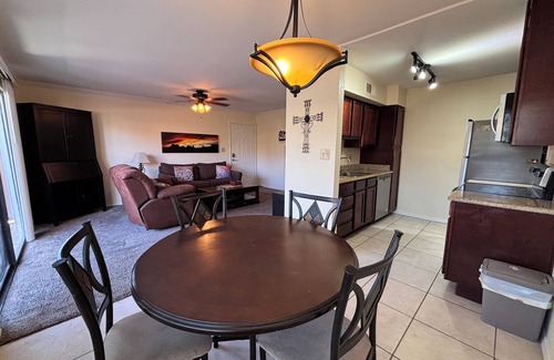 South Scottsdale Condo | Ground level 2 bed, 2 bath condo, Heated community pool, spa & fitness center.