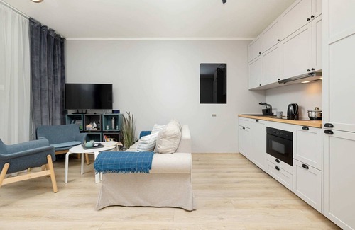 Pobierowo Apartment | Grunwaldzka 6B Pobierowo | Bright Studio by the Beach | Balcony