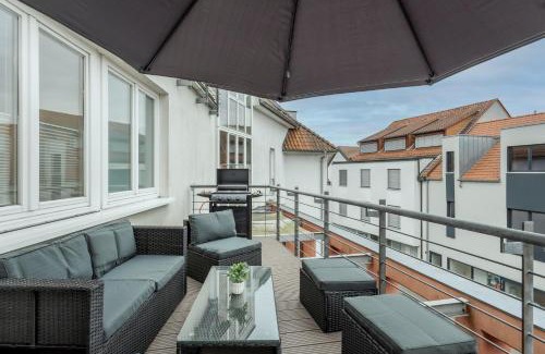 Guetersloh Apartment | GT-City Suite 03 I Balkon I Gas-Grill I Smart TV