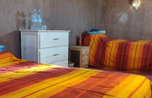 Tamegroute Bed & Breakfast | Guest room in authentic desert farmhouse
