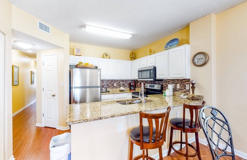 Gulf Shores Condo | Gulf front getaway w/panoramic beach views & a shared, heated pool