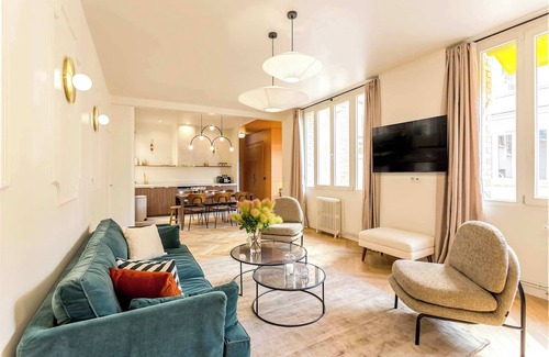 Quartier du Mail Apartment | Habitat Parisien - 3 BR 3 BA - A/C à Bourse