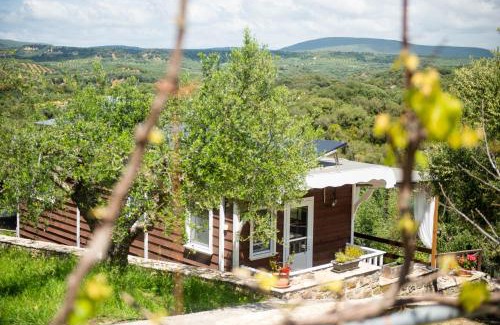 Pylos-Nestoras Cabin | Hakuna Matata Holidays wooden lodge with airco & pool in Greek Olive Grove