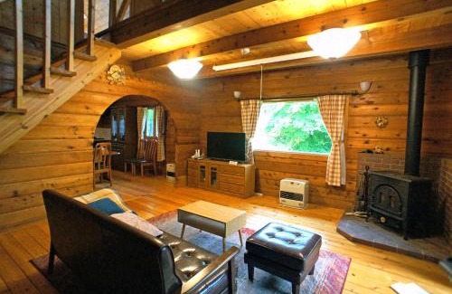 Nasu Villa | HARUNA LODGE Private log house with starry sky from the skylight, fireplace, and spacious deck BBQ