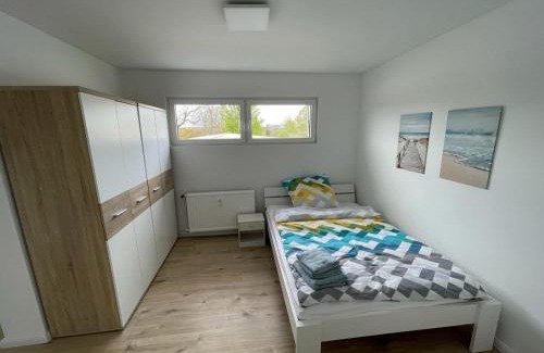 Groß Vollstedt Apartment | Herrliches Zweibett-Zimmer im Grünen in Schleswig-Holstein - ideal für Monteure, Gemeinschaftsbad Zimmer Nr 4