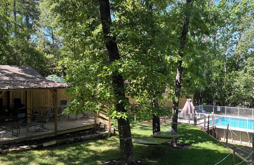Montgomery House | Hideaway 3 BR w/Private Pool on wooded lot