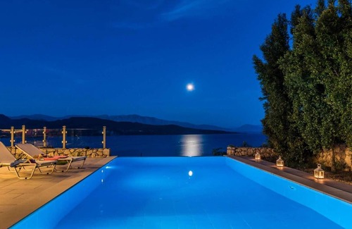Lygia Villa | Hillside villa with private pool BBQ & terrace.