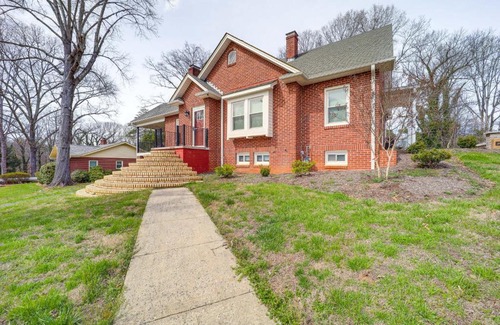 Morganton House | Historic Morganton Home with Patio and Fire Pit!