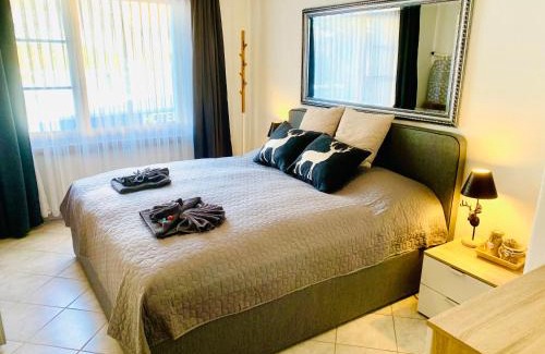 Meierhof Apartment | Holiday Apartment Gian - close to the Kongresshaus, the ice hockey stadium, cross-country skiing, the Eau-la-la indoor pool and wellness, large supermarket, 2 bus stops, with an indoor garage and fully equipped