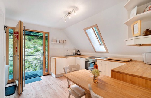 Wolfach - Saint Roman Apartment | Holiday Apartment 'Im Holzhau' with Mountain View, Shared Terrace and Wi-Fi