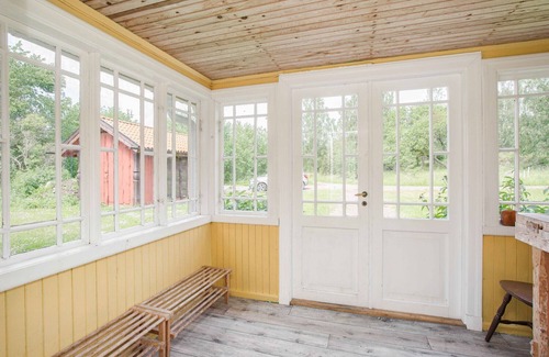 Granna Ski Chalet | Holiday home on a lake property with a own bathing area, jetty and sauna