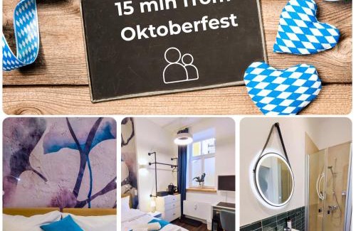 Obergiesing Apartment | HOMELY STAY Studio 1 - Small and cozy Self-Check-In Room in Munich - 15 min from Oktoberfest