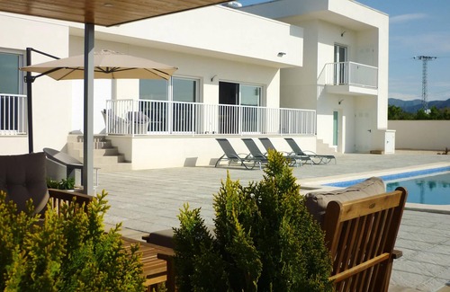Abanilla Villa | Homerez - Big villa for 10 ppl. with shared pool, garden and terrace at Abanilla