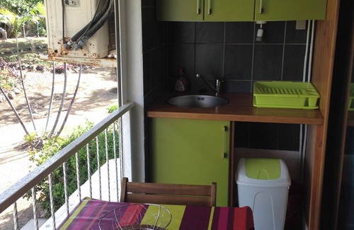 L'Autre-Bord Apartment | Homerez - Charming Studio with Balcony in Le Moule 35m²