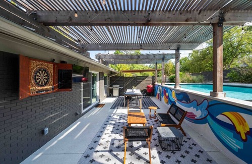 Greater South River City Apartment | Hot tub, Heated pool, Steps from S Congress!