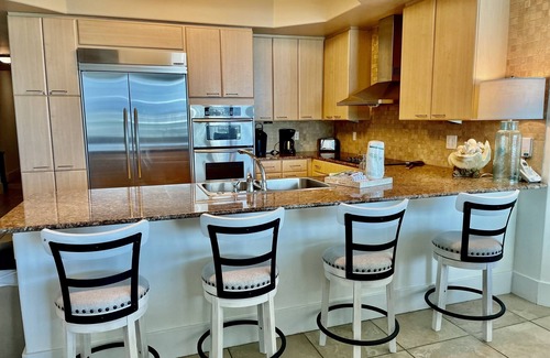 Orange Beach East Condo | Huge Balcony with Bay & Gulf Views on the 5th Floor and a LAZY RIVER & CABANAS!