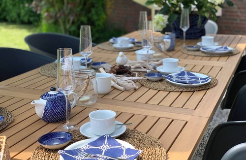 Westeraccumersiel Apartment | Huus Achterdiek - Erdgeschosswohnung "captains Deck" mit Sauna