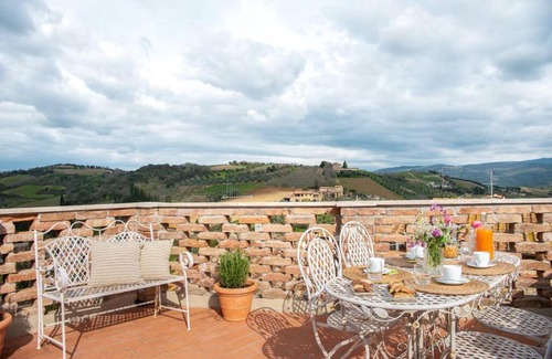 Montalcino Apartment | Il Borghetto - La Casa di Elba, Terrazzo panoramico in Val d'Orcia