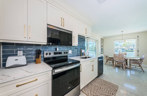 Indian Rocks Beach House | Intercoastal waterfront home with Beautiful Bayside pool