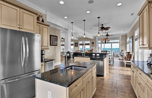 North Topsail Beach House | Island Time Oceanfront - Elevator - Private Pool & Hot Tub
