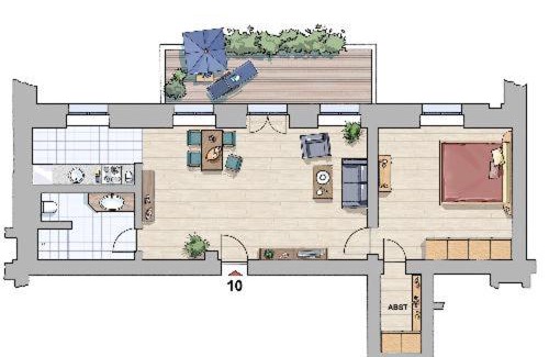 Hohen Niendorf Apartment | Jagdschloß zu Hohen Niendorf Fewo 10