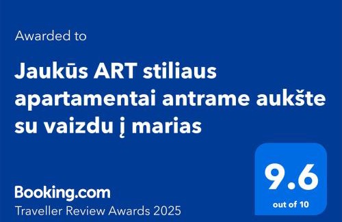 Klaipeda District Municipality Apartment | Jaukūs ART stiliaus apartamentai antrame aukšte su vaizdu į marias