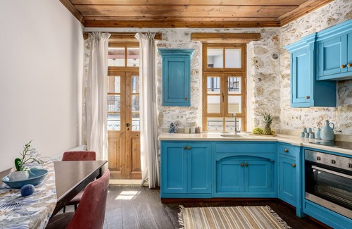 Panormos Villa | Kamares Villa, a 1912 stonebuilt estate with heated pool!