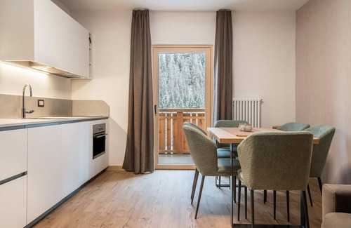 Campitello di Fassa Apartment | Kamerloy Apartments - C with Mountain View, Shared Garden and Wi-Fi