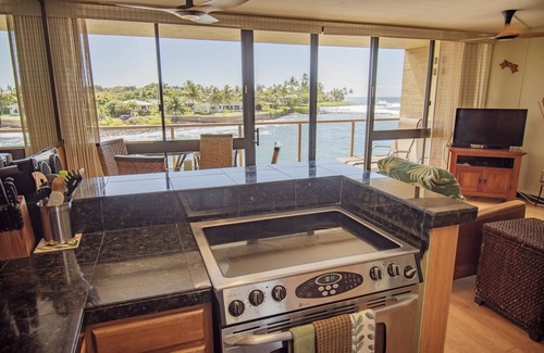 Poipu Condo | Kauai Oceanfront, Poipu 'Jewel on the Sea', AC, swimmable beaches, Kuhio Shores