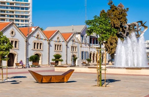 Larnaca Apartment | Kick back and relax in this calm, stylish space.