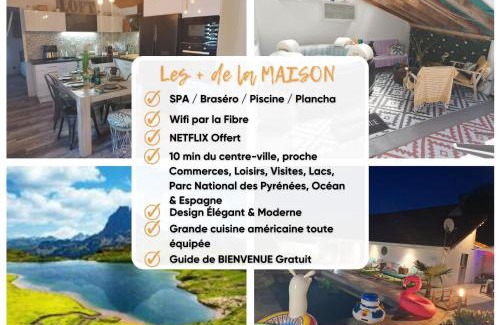 Le Hameau House | L'OASIS - Maison avec Piscine, SPA, Braséro & Plancha