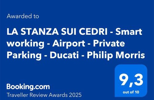 Borgo Panigale Apartment | LA STANZA SUI CEDRI - Smart working - Airport - Private Parking - Ducati - Philip Morris